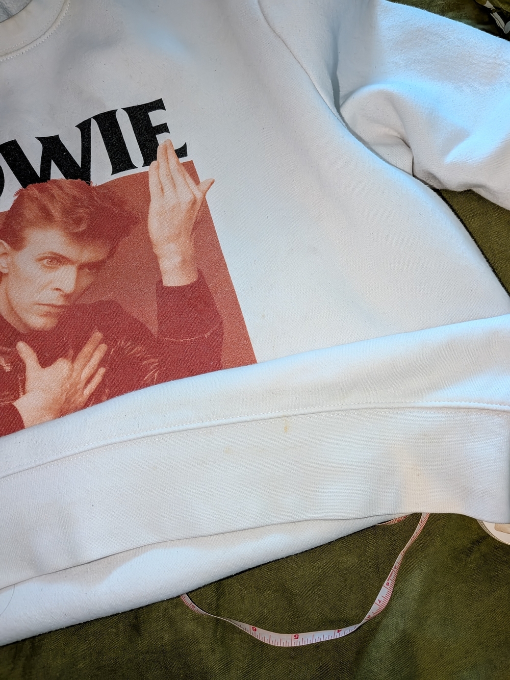White Bowie Crewneck Sweater - Picture 4 of 7